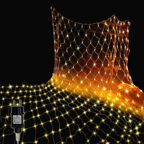Mesh Light Curtain Warm White 144 LED 2m x 2m