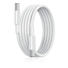 Carregador de 3 metros compatível com Samsung - Carregador rápido - Carregador USB-C - Cabo branco