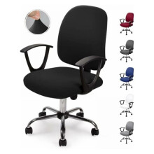 Black Chair Cover for Swivel Office Chairs 1 Pack