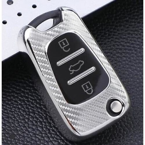TPU Car Case for Kia and Hyundai Models Silver