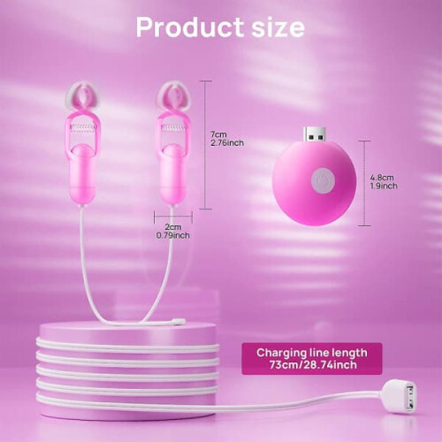 Electric Silicone Nipple Clamp 10-Mode with Remote 1