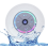 LED shower speaker waterproof Bluetooth white 1