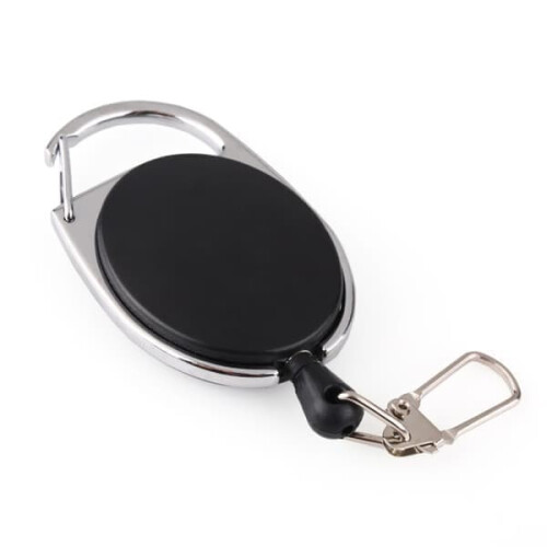 Keyring with Yoyo Access Card Holder 2-pack