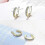 Fixura ear clips piercing-free thin chunky yellow ear cuffs 2