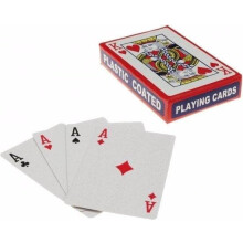 Playing Cards Plastic Coated Poker Deck Multi-Color