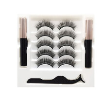 Magnetic Eyelashes and Eyeliner Kit 5 Pairs Natural