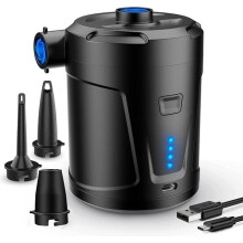 Electric Air Pump Portable 6000 mAh 4.5 kPa with 5 Nozzles