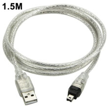 USB to FireWire IEEE 1394a cable 4-pin