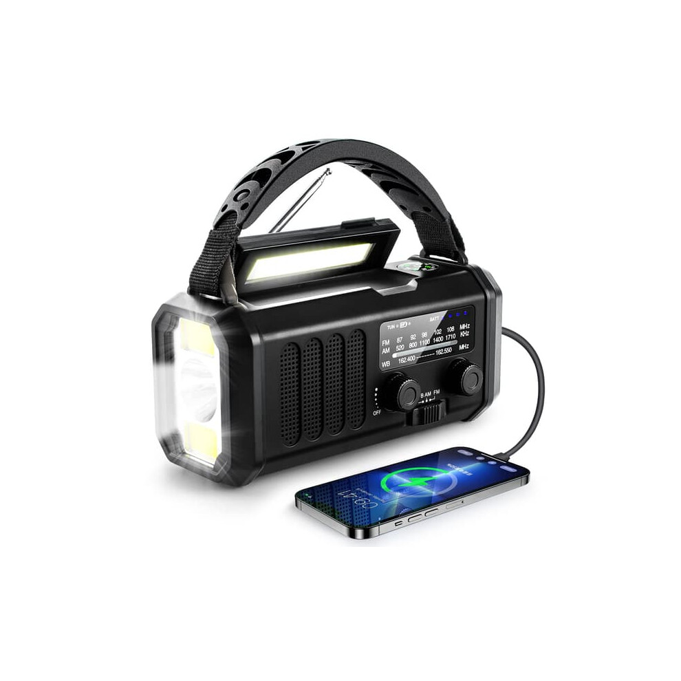 Emergency Radio With Crank And Solar Charging 10000Mah 962029325369