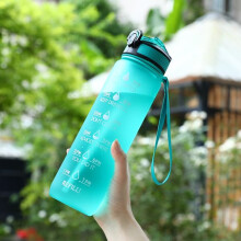 Water Bottle Sports Plastic Cup 1000 mL Green