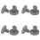 Dishwasher Basket Wheels Dark Grey 40 mm 8-pack 1