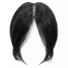 Real Hairpiece for Women Black Mid-Leg Length