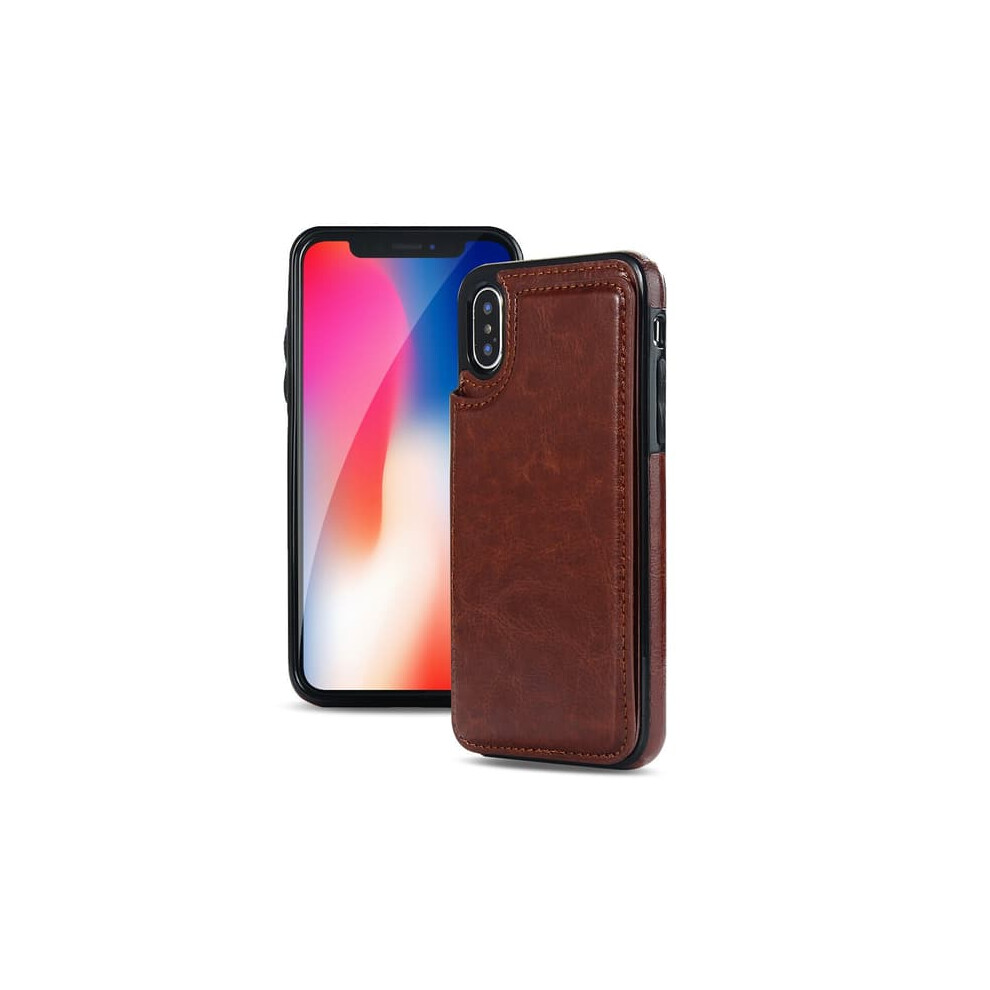 Wallet Case For Iphone Xr Brown 962029682097