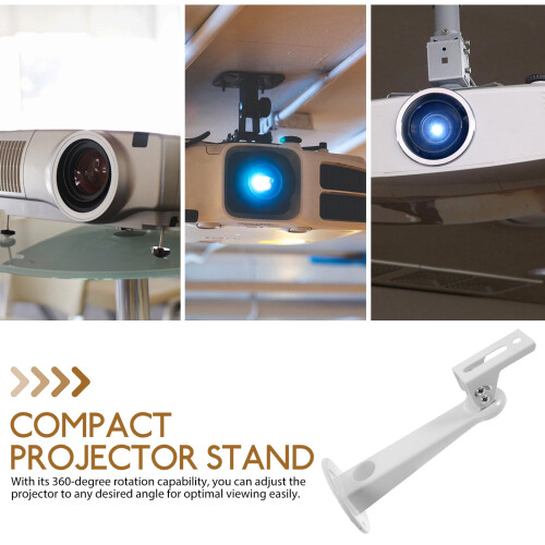 Witte projector muurbeugel 360 draaibaar 1