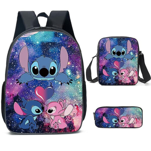 Σετ Σακιδίων Πλάτης Stitch Σχολική Τσάντα Y Style3