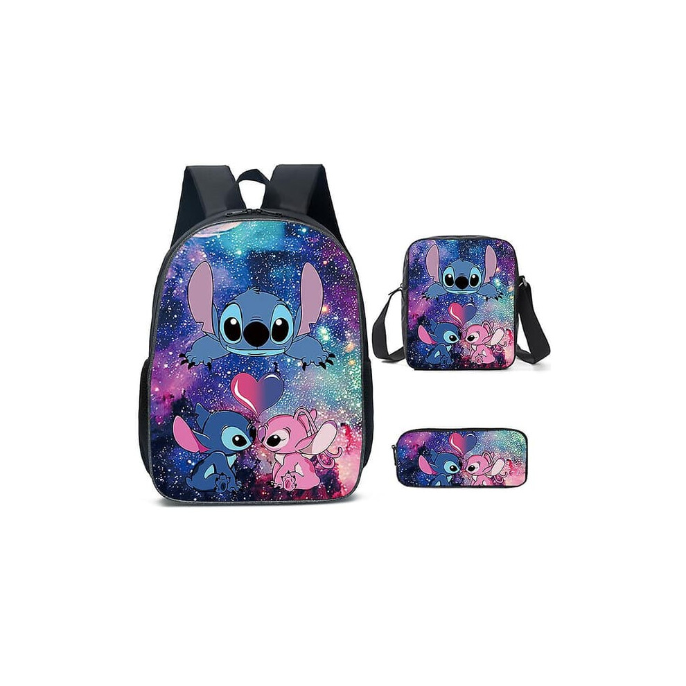 Stitch backpack set school bag Y-style 3-piece