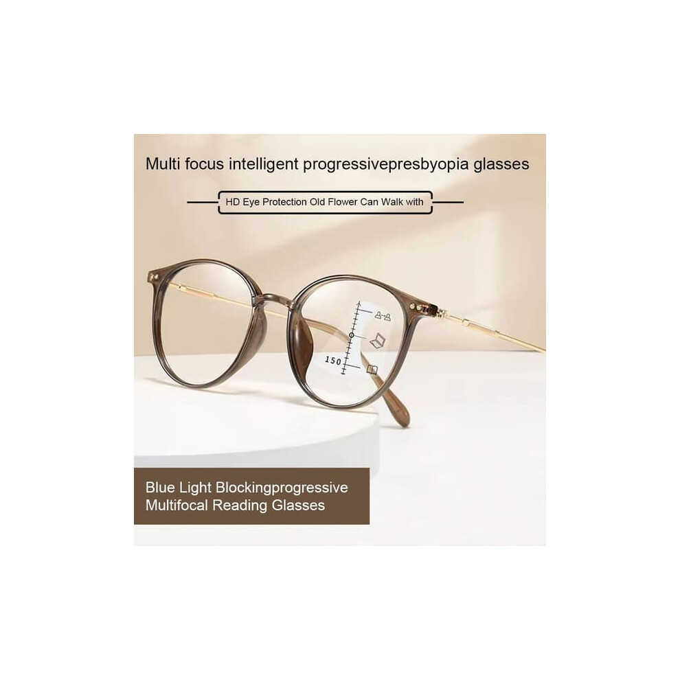 Progressive Multifocal Reading Glasses Anti- 2.00 Blue/Light 962029682004