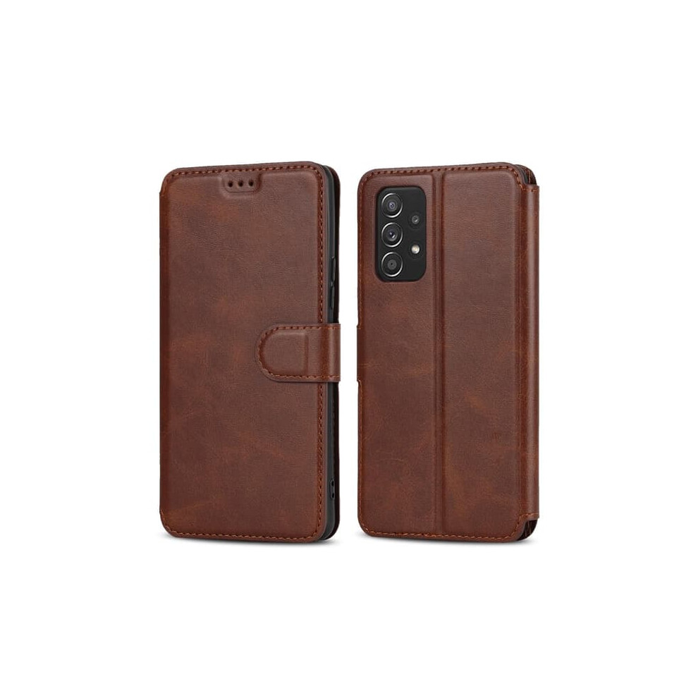 Skalo Samsung A53 5G Wallet Case Dark Brown 962029325864