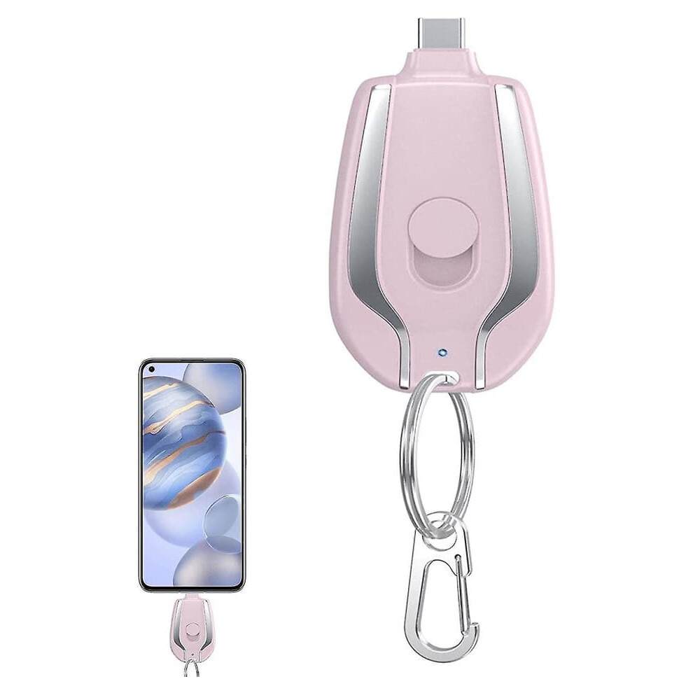 Keychain Charger 1500Mah Fast Charging For Iphone Pink 962029335665