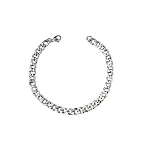 Steel armor link bracelet 6mm thick 23cm