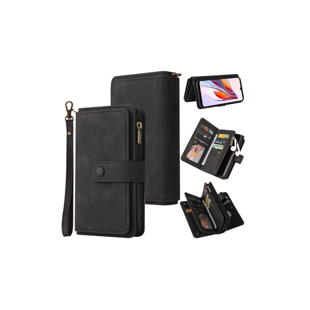 Skalo Xiaomi Redmi 12C 4G Wallet Case 17-Compartment Black 962125366433