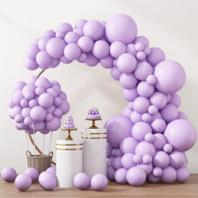 Pastel Purple Balloons 18 12 10 5 Inch 129 pcs
