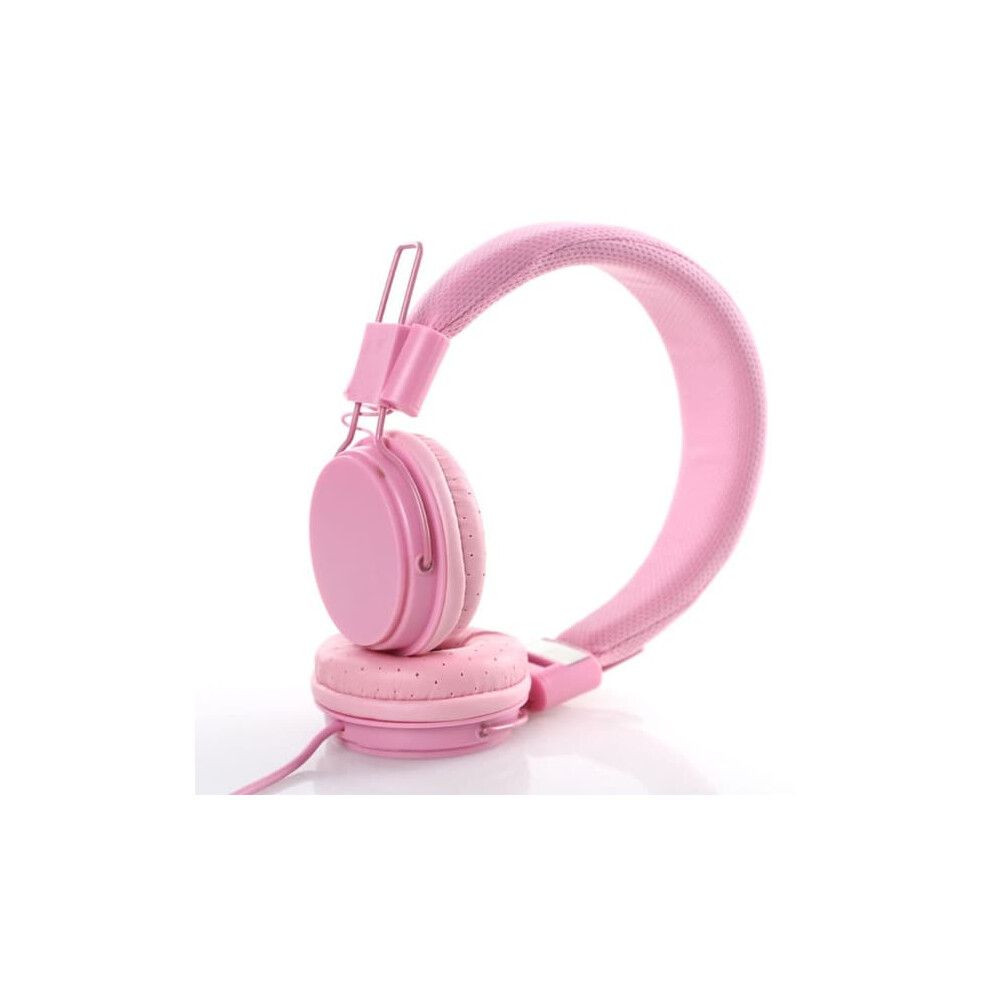 Wired Headphones With Headband 1 Pair Pink 962029337706