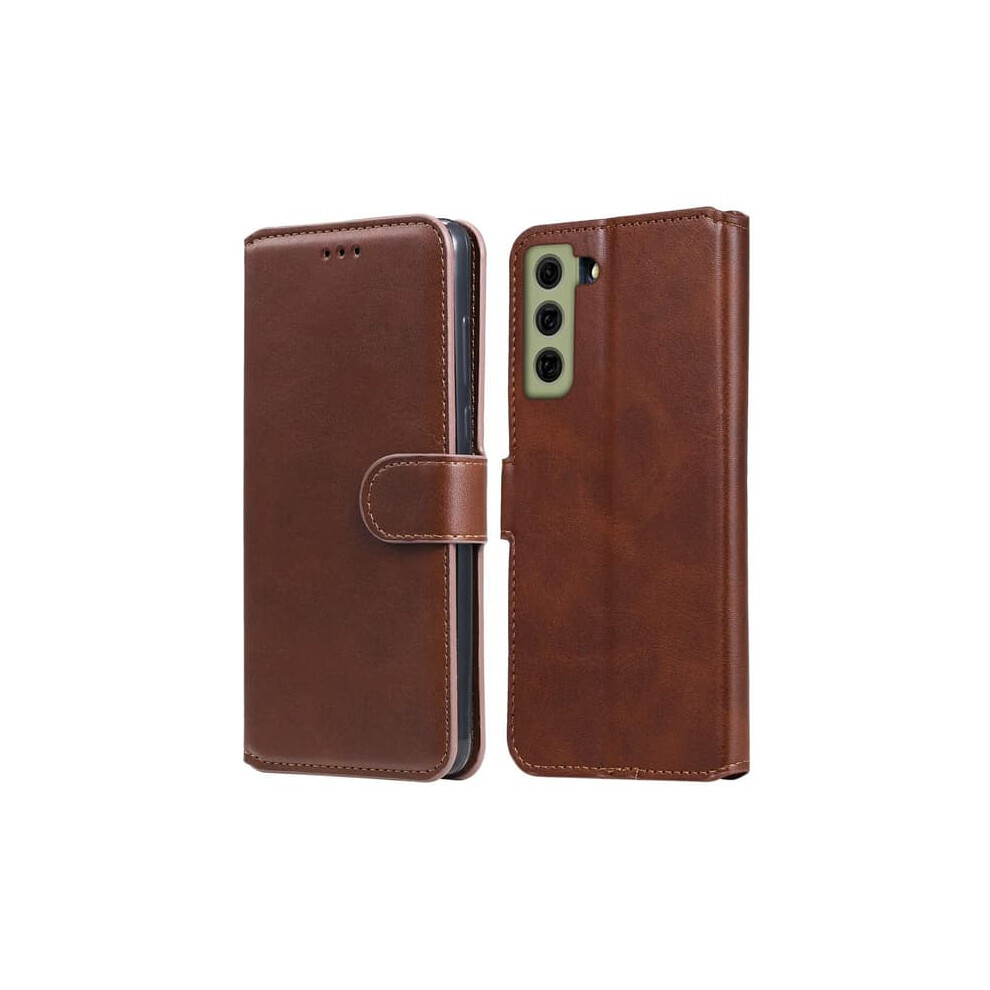 Skalo Samsung S21 Fe Classic Wallet Case Brown 962029328421