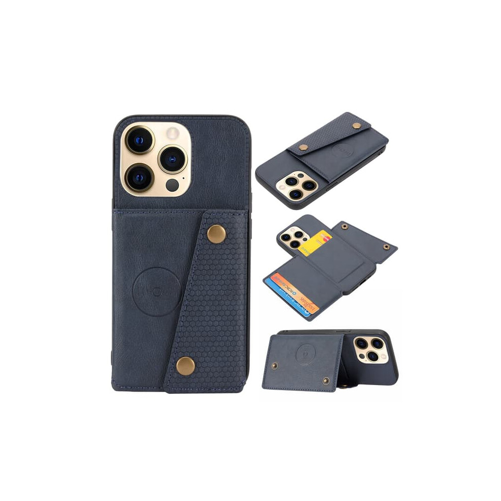 Iphone 14 Pro Case With Card Holder Dark Blue 962029676737