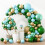 Green and Gold Balloons 129 pcs in assorted sizes 1