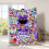 Smiling Critters Cat Nap Dog Day Blanket Felt Flannel 1