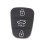 Silicone key shell replacement for Hyundai Kia 3-button key 1