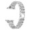Apple Watch metal strap with three pearl diamonds silver 1