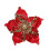 Künstlicher Weihnachtsstern, roter Glitzer, 22 cm 2
