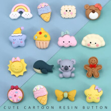 Cartoon Children's Buttons for Coats and Sweaters - 22 pcs
