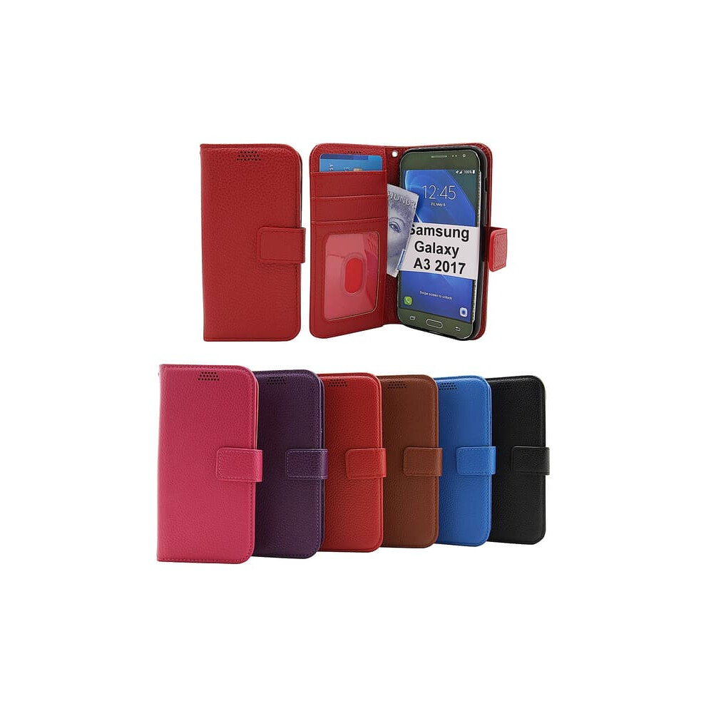 Stand Case Wallet For Samsung Galaxy A3 2017 A320f Red 962029681847