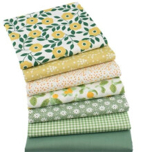 Fat Quarter Fabric Pack Cotton Quilting Green 50x50cm