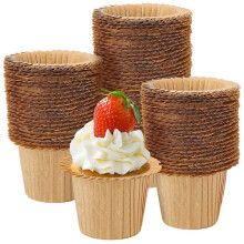 Natural Paper Cupcake Liners Heavy Duty 90-Pack