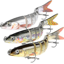 Electric Wobbler Fishing Bait for Pike 9-Segment Swimbait