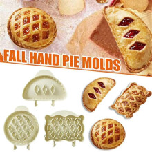 Mini hand pie molds round half-round rectangle 3 pcs