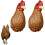 Hand Painted Chicken Earrings Hypoallergenic Resin Mini 1
