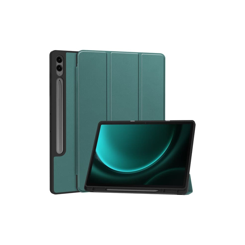 Skalo Trifold Case For Samsung Tab S9+/S9 Fe+ Green 962029340058