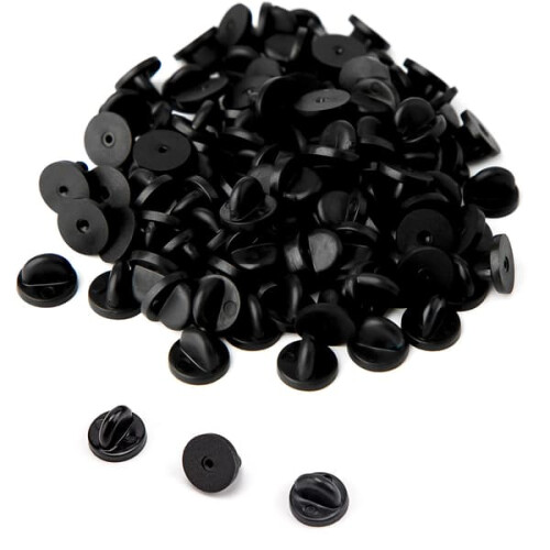 Butterfly Coupling Needle Backs Rubber 50 pcs