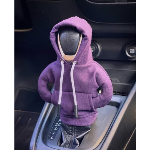 Kapuzenpullover mit Schalthebelabdeckung, lila