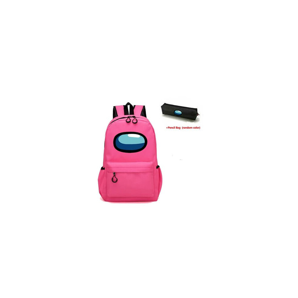 Among Us backpack for boys and girls pink