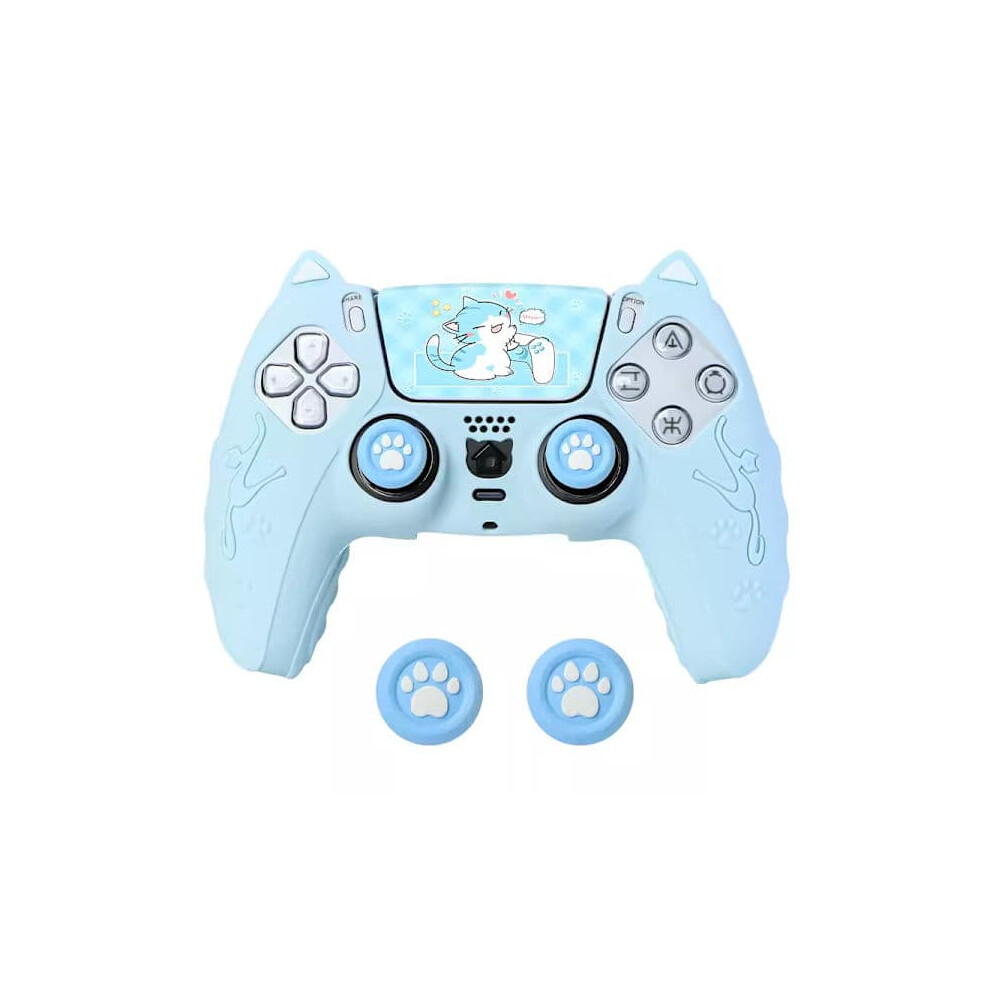 Cat Paw Ps5 Controller Set With Hand Grip And Silicone Pink 962029351061