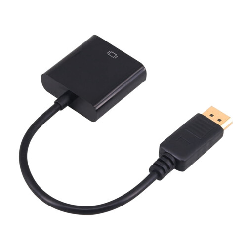 DisplayPort to VGA Adapter Cable 6 pcs Black 2