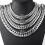 Men's titanium steel lapel chain hexagonal double button 1