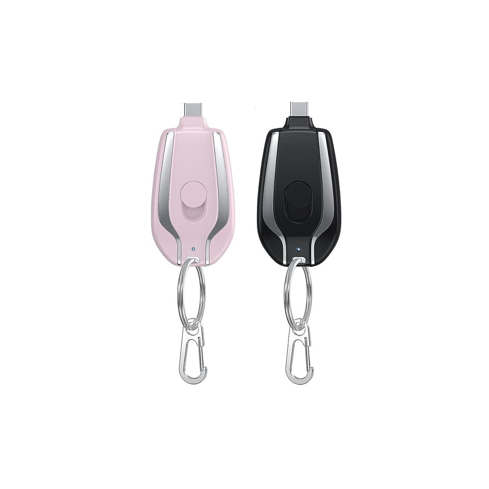 Keychain Power Bank 1500Mah Type-C Fast Charging Black 962029335689
