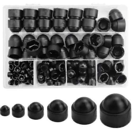Plastic Dome Bolt Nut Caps 145 pcs
